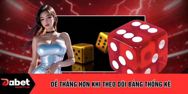 Dễ thắng hơn khi theo dõi bảng thống kê